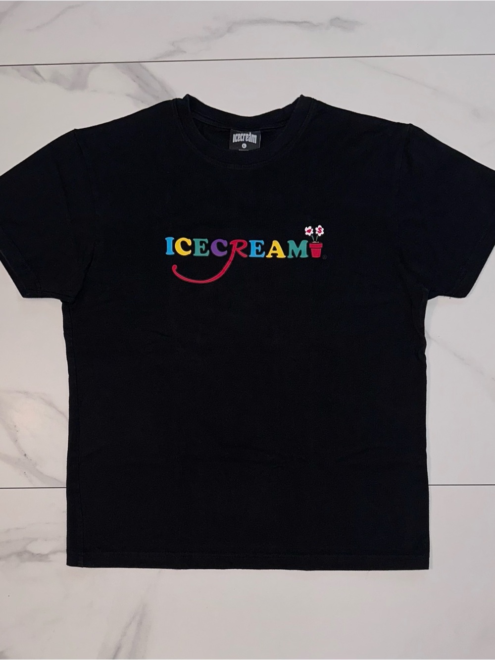 ICECREAM Candy Is Dandy Logo Graphic T-Shirt Black Size Large